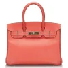 Hermès Vintage - Epsom Birkin 30 Bag - Pink - Leather and Calf Handbag - Luxury High Quality - Avvenice