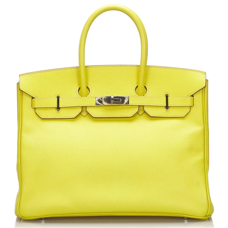 Hermès Vintage - Epsom Birkin 35 Bag - Yellow - Leather and Calf Handbag - Luxury High Quality - Avvenice