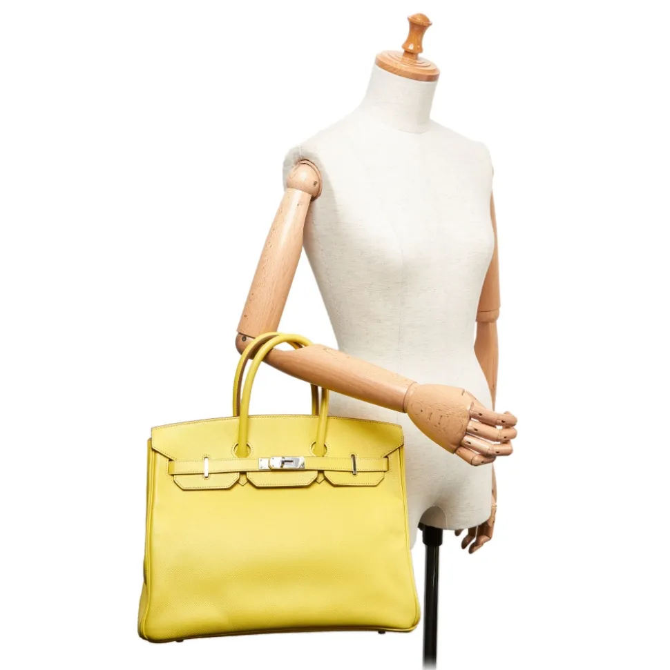 Hermès Vintage - Epsom Birkin 35 Bag - Yellow - Leather and Calf Handbag - Luxury High Quality - Avvenice
