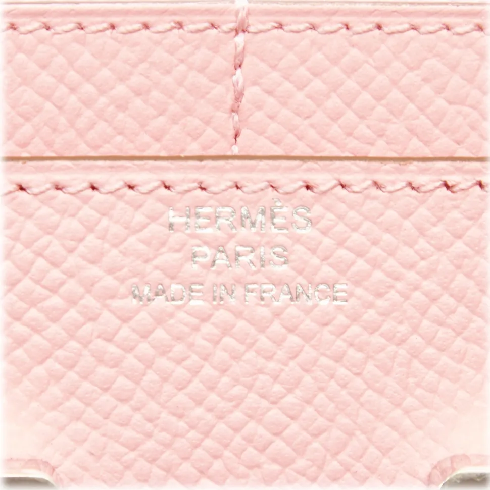Hermès Vintage - Epsom Constance Compact Wallet - Pink - Leather Wallet - Luxury High Quality - Avvenice