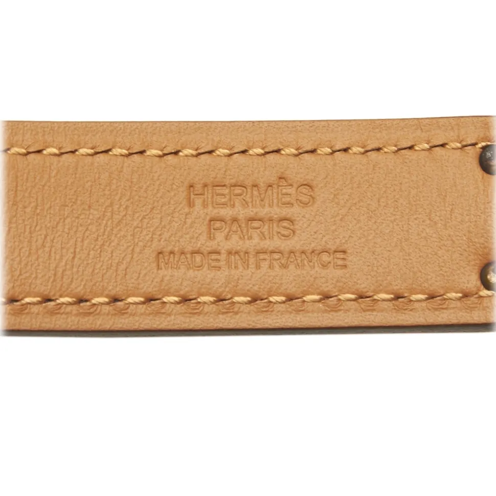 Hermès Vintage - Epsom Kelly Belt - Black Gold - Leather Belt - Luxury High Quality - Avvenice
