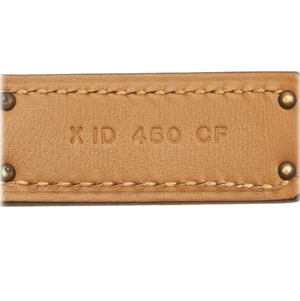 Hermès Vintage - Epsom Kelly Belt - Black Gold - Leather Belt - Luxury High Quality - Avvenice