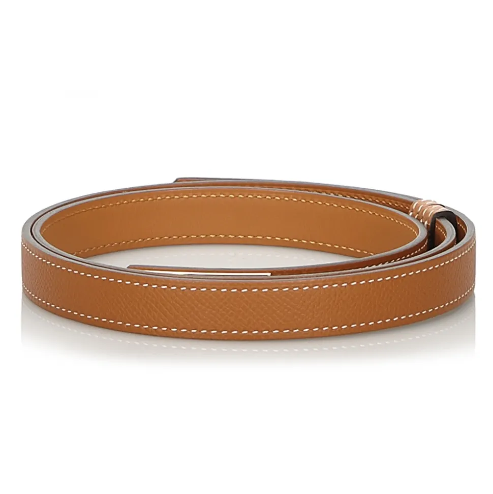 Hermès Vintage - Epsom Kelly Belt - Brown Gold - Leather Belt - Luxury High Quality - Avvenice