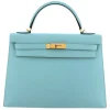 Hermès Vintage - Epsom Kelly 32 - Light Blue - Leather Handbag - Avvenice