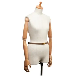 Hermès Vintage - Epsom Kelly Belt - Grey Gold - Leather Belt - Luxury High Quality - Avvenice