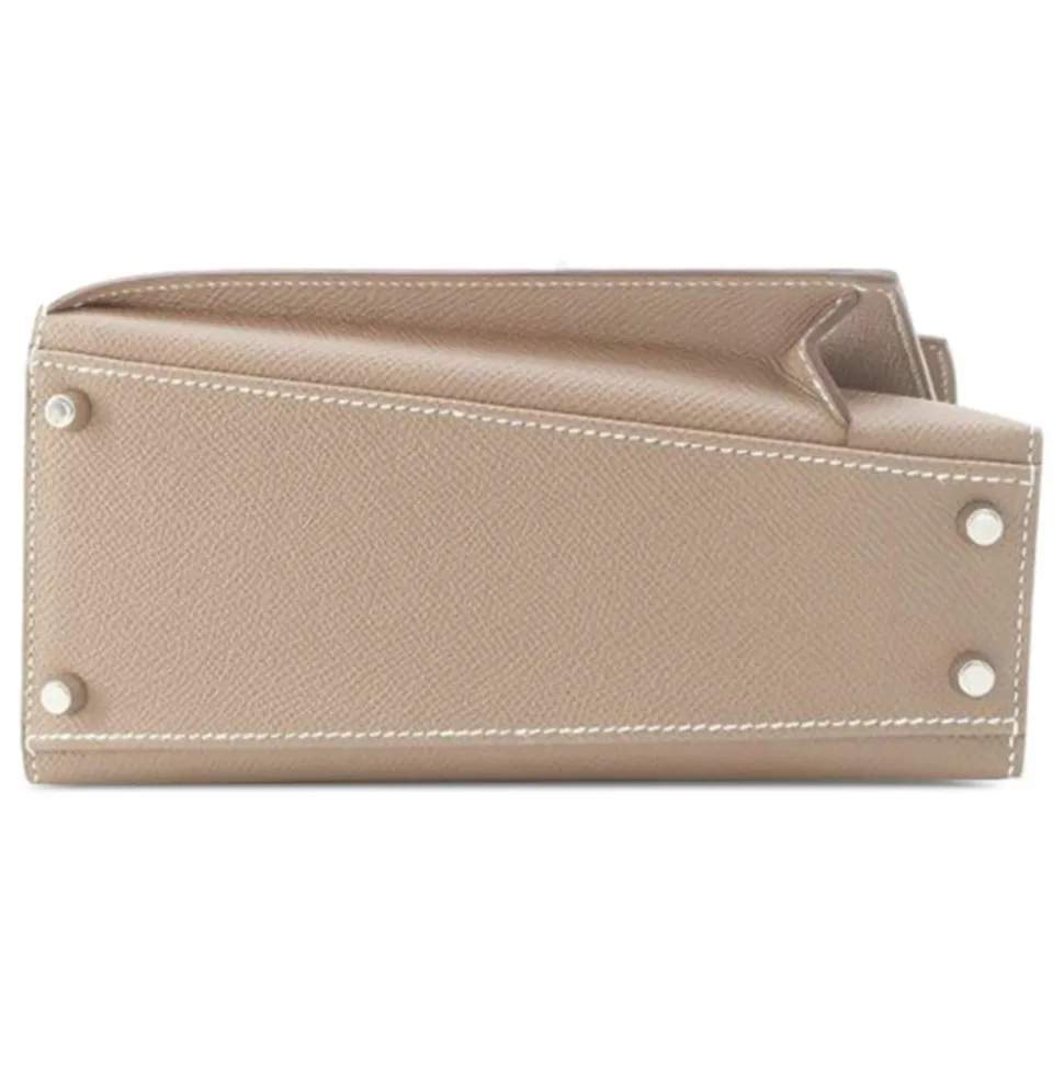 Hermès Vintage - Epsom Kelly en Desordre Sellier 20 - Brown - Leather and Calf Handbag - Luxury High Quality - Avvenice