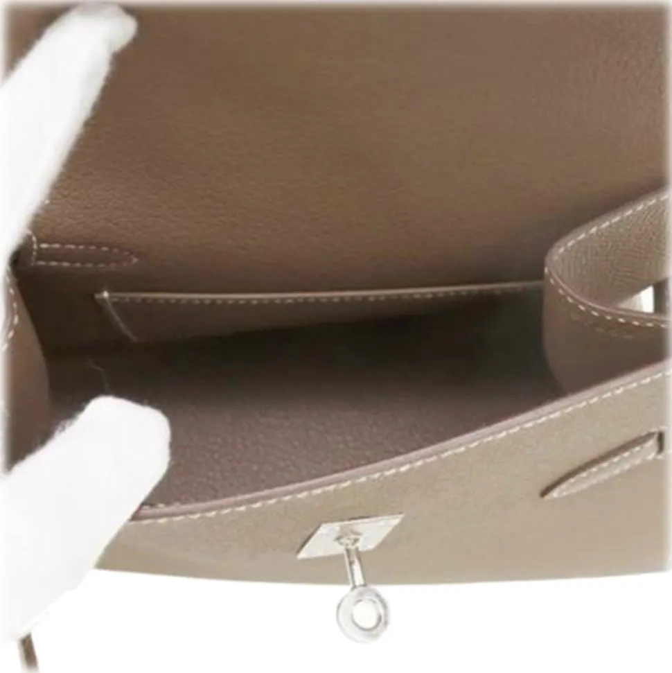 Hermès Vintage - Epsom Kelly en Desordre Sellier 20 - Brown - Leather and Calf Handbag - Luxury High Quality - Avvenice