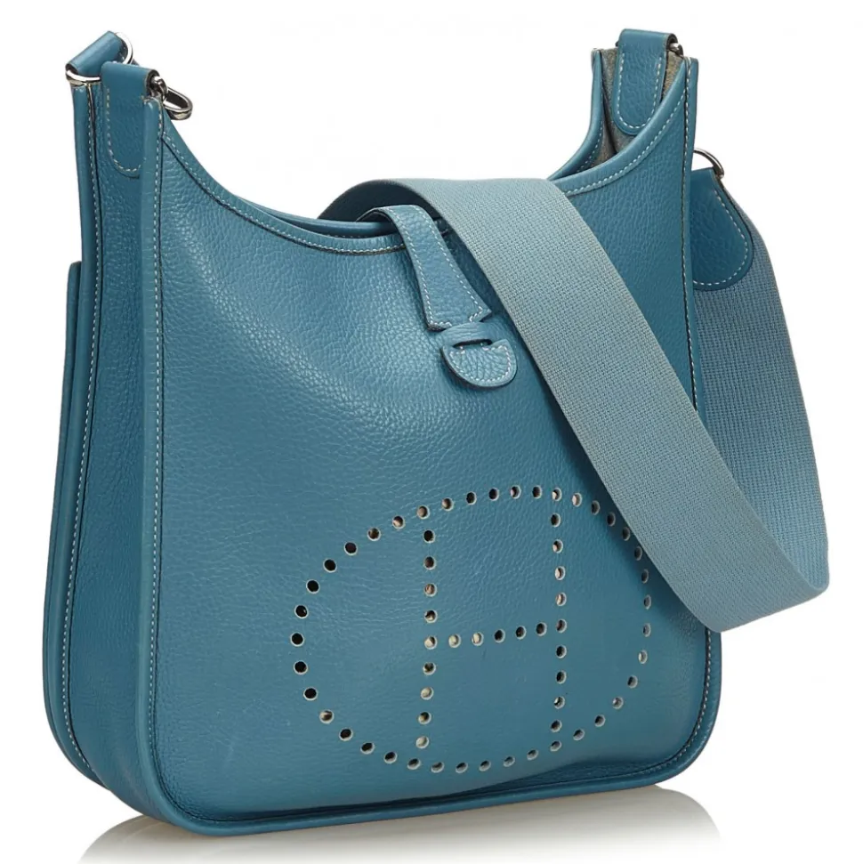 Hermès Vintage - Evelyne II PM Bag - Blue - Leather Handbag - Luxury High Quality - Avvenice