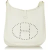 Hermès Vintage - Evelyne PM - White - Leather Handbag - Avvenice