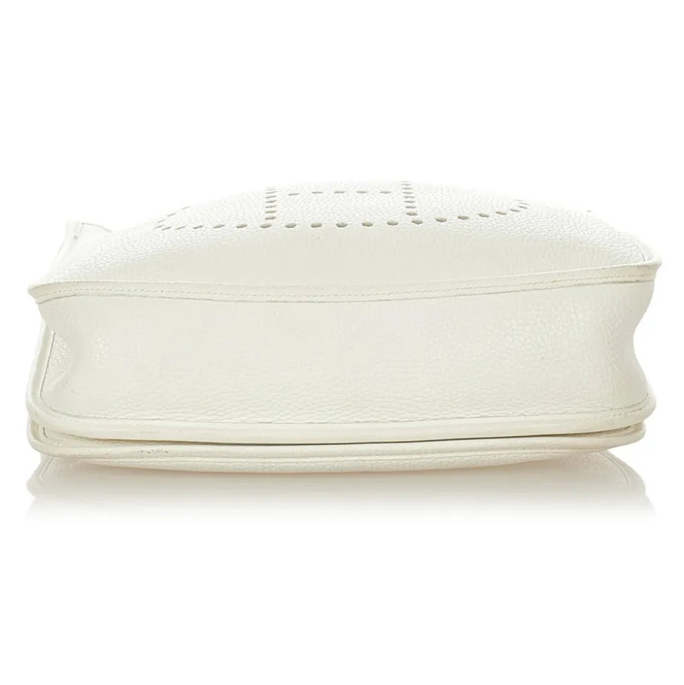 Hermès Vintage - Evelyne PM - White - Leather Handbag - Avvenice