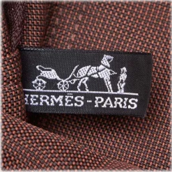Hermès Vintage - Fourre Tout MM Bag - Brown - Canvas Bag - Luxury High Quality - Avvenice