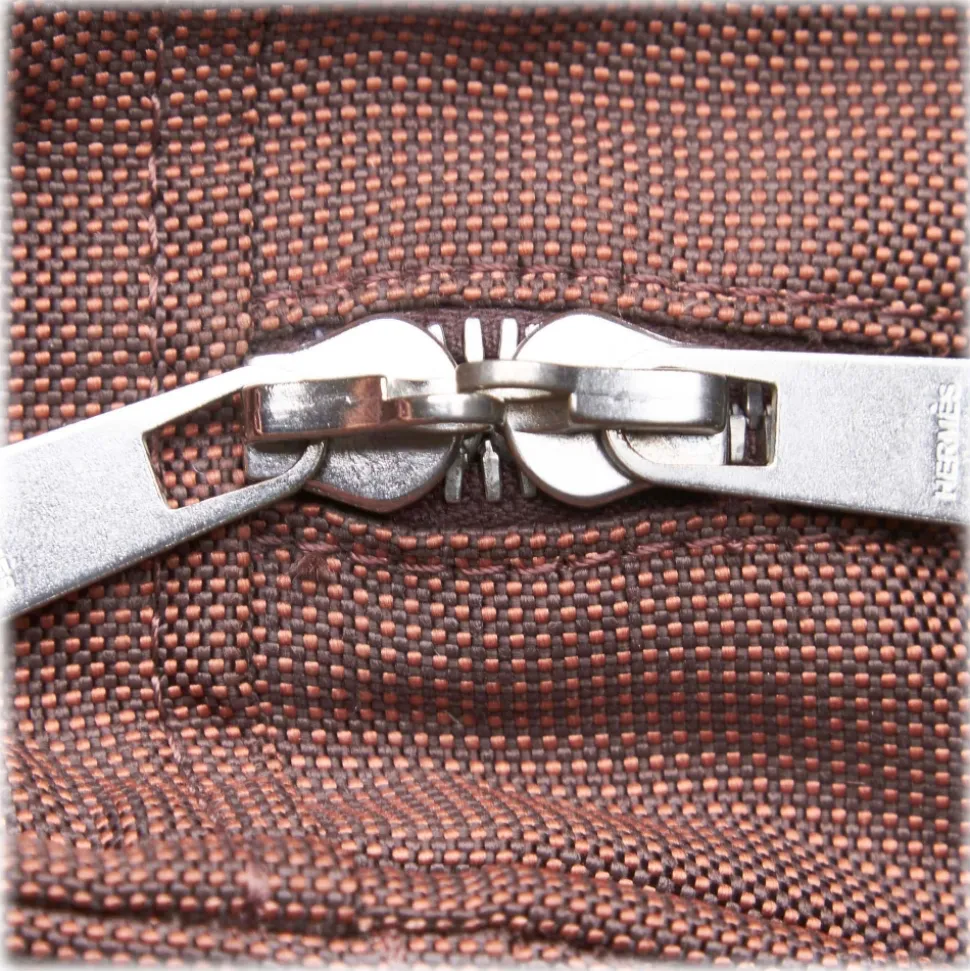 Hermès Vintage - Fourre Tout MM Bag - Brown - Canvas Bag - Luxury High Quality - Avvenice