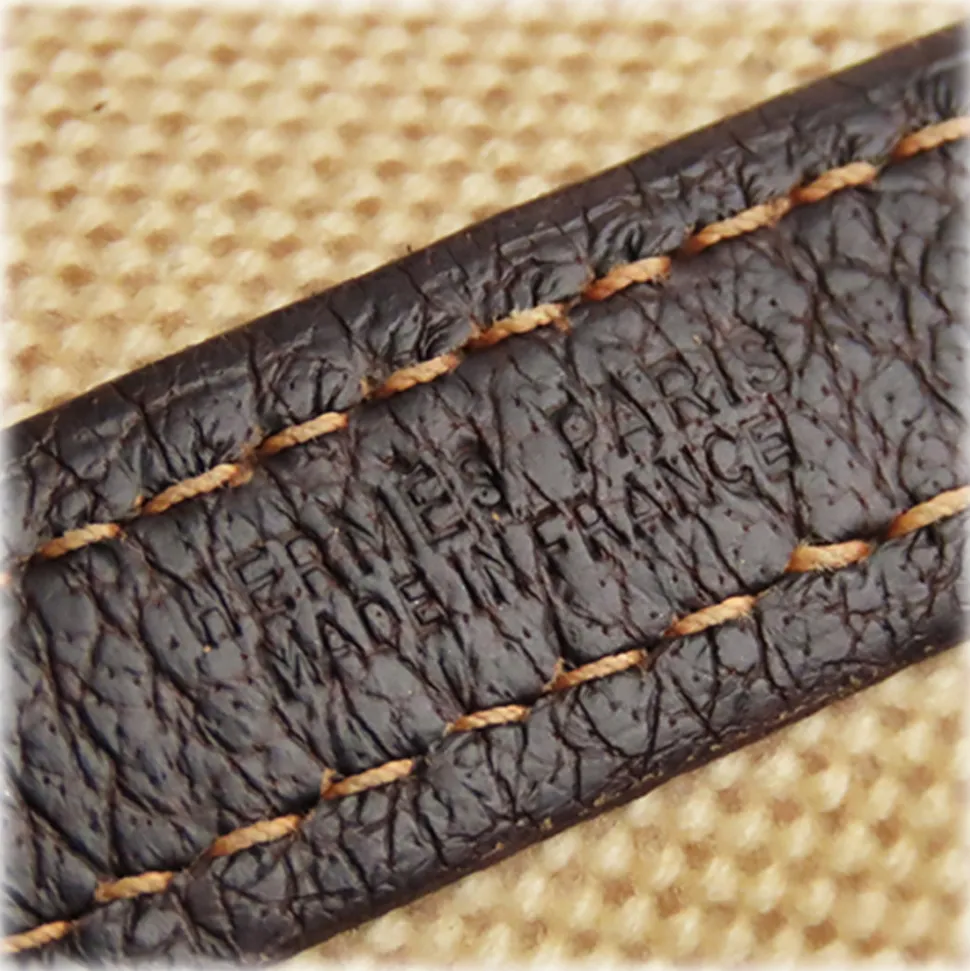 Hermès Vintage - Garden Party TPM - Dark Brown Beige - Canvas Handbag - Avvenice