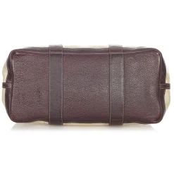 Hermès Vintage - Garden Party PM - Dark Brown Beige - Canvas Handbag - Avvenice