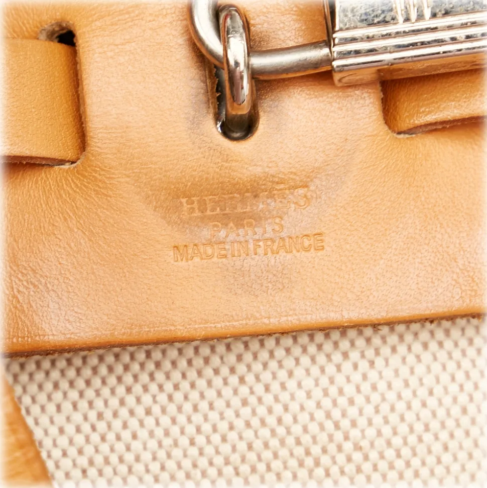 Hermès Vintage - Herbag Canvas Backpack - Brown Beige - Canvas Backpack - Avvenice