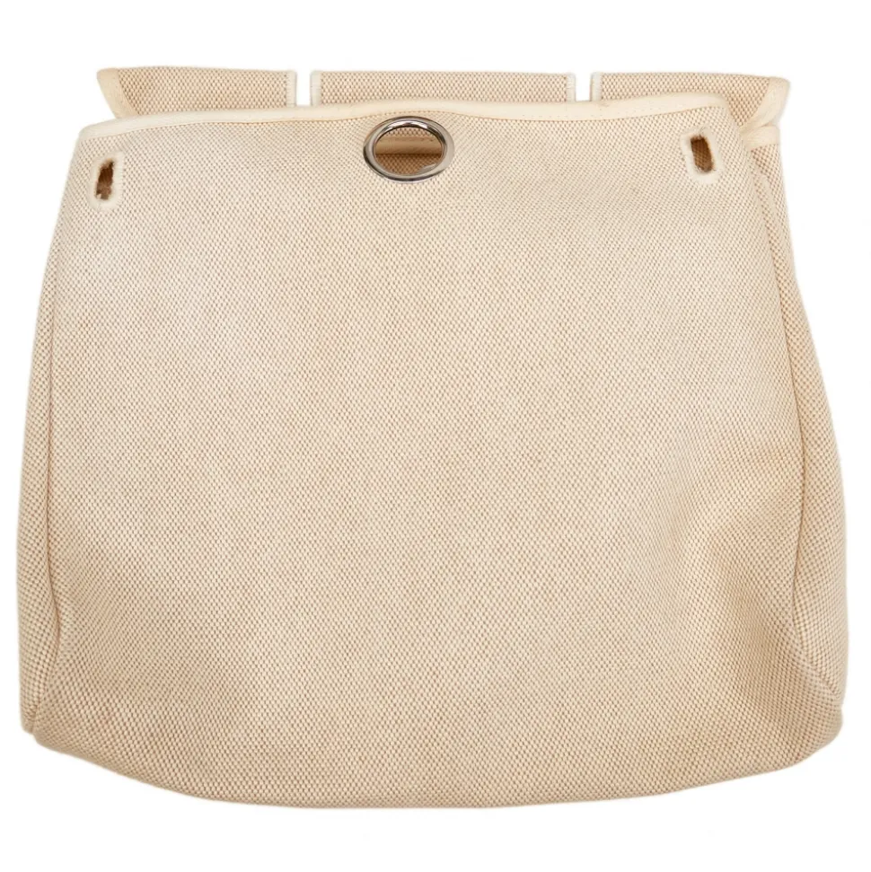 Hermès Vintage - Herbag Canvas Backpack - Brown Beige - Canvas Backpack - Avvenice