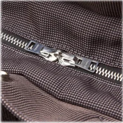 Hermès Vintage - Herline Canvas Backpack PM - Grey Dark Grey - Canvas Backpack - Luxury High Quality - Avvenice