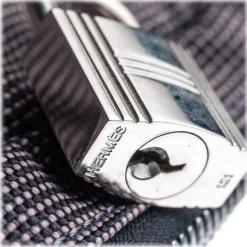 Hermès Vintage - Herline Document Case Bag - Grey Dark Grey - Canvas Bag - Luxury High Quality - Avvenice