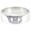 Hermès Vintage - 18K Diamond H DAncre Ring - Silver - Diamond Ring - Avvenice