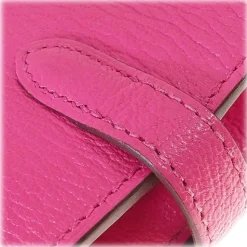 Hermès Vintage - Kelly Chevre Long Wallet - Pink - Leather Wallet - Avvenice