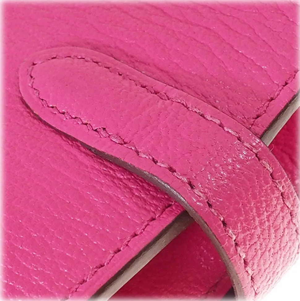 Hermès Vintage - Kelly Chevre Long Wallet - Pink - Leather Wallet - Avvenice