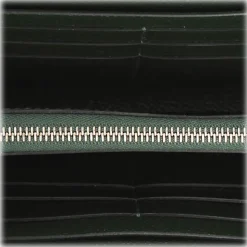 Hermès Vintage - Kelly Chevre Long Wallet - Dark Green - Leather Wallet - Avvenice