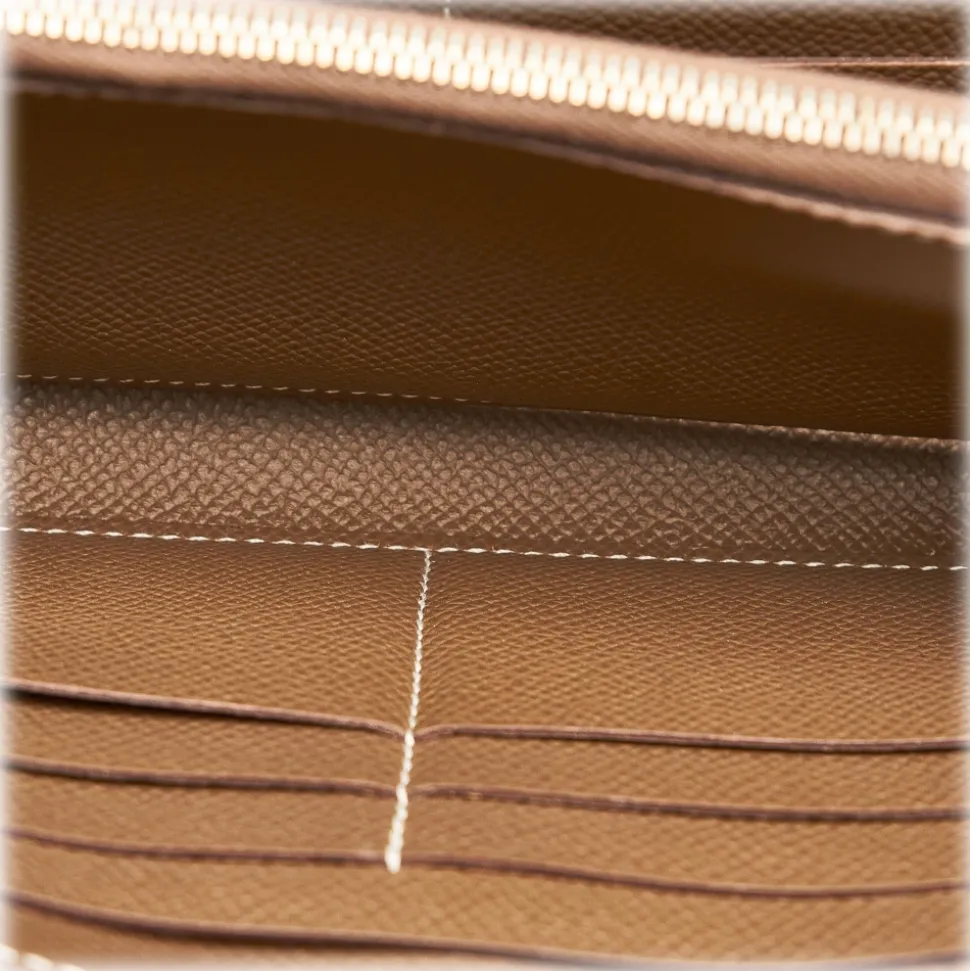 Hermès Vintage - Kelly Chevre Long Wallet - Brown Beige - Leather Wallet - Avvenice