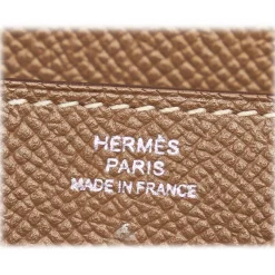 Hermès Vintage - Kelly Chevre Long Wallet - Brown Beige - Leather Wallet - Avvenice
