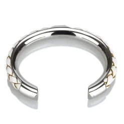 Hermès Vintage - Kyoto Tresse Cuff - Silver - Metal Bracelet - Luxury High Quality - Avvenice