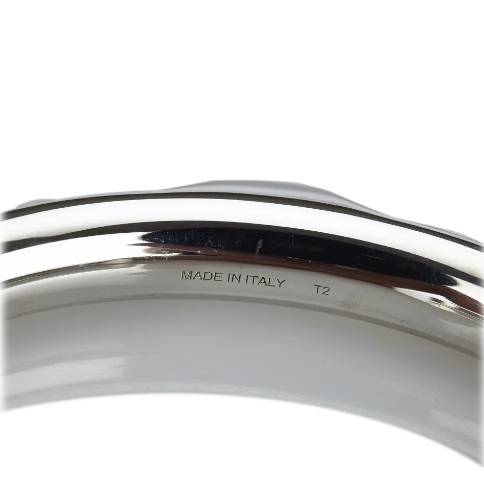Hermès Vintage - Kyoto Tresse Cuff - Silver - Metal Bracelet - Luxury High Quality - Avvenice