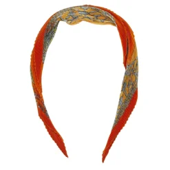 Hermès Vintage - Le Fleuve Sacre Silk Scarf - Orange Multi - Silk Foulard - Luxury High Quality - Avvenice