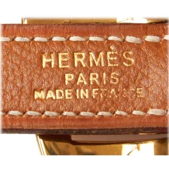 Hermès Vintage - Leather Belt - Red Yellow - Leather Belt - Luxury High Quality - Avvenice