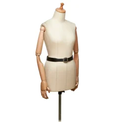 Hermès Vintage - Leather Belt - Black Silver - Leather Belt - Luxury High Quality - Avvenice