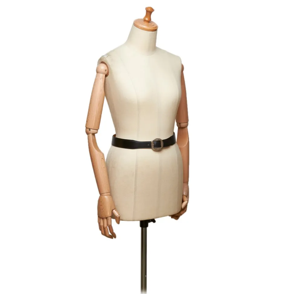 Hermès Vintage - Leather Belt - Black Silver - Leather Belt - Luxury High Quality - Avvenice