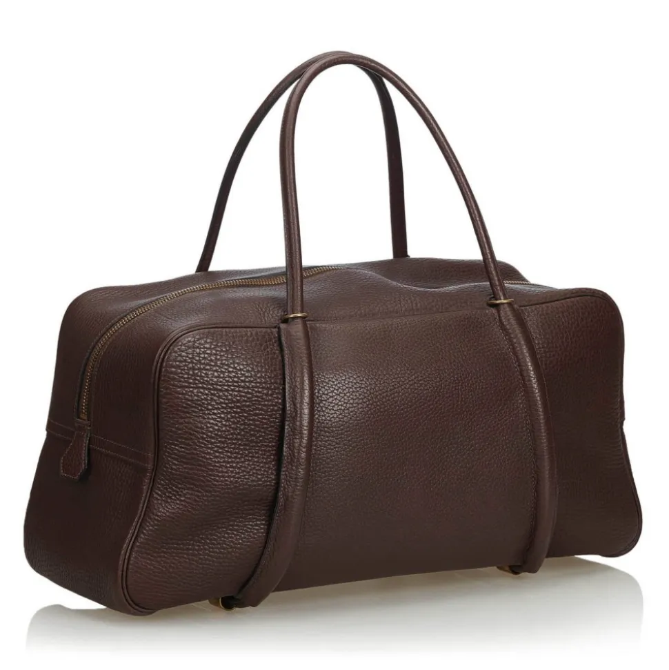 Hermès Vintage - Leather Boston Bag - Brown - Leather Handbag - Luxury High Quality - Avvenice