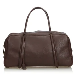 Hermès Vintage - Leather Boston Bag - Brown - Leather Handbag - Luxury High Quality - Avvenice