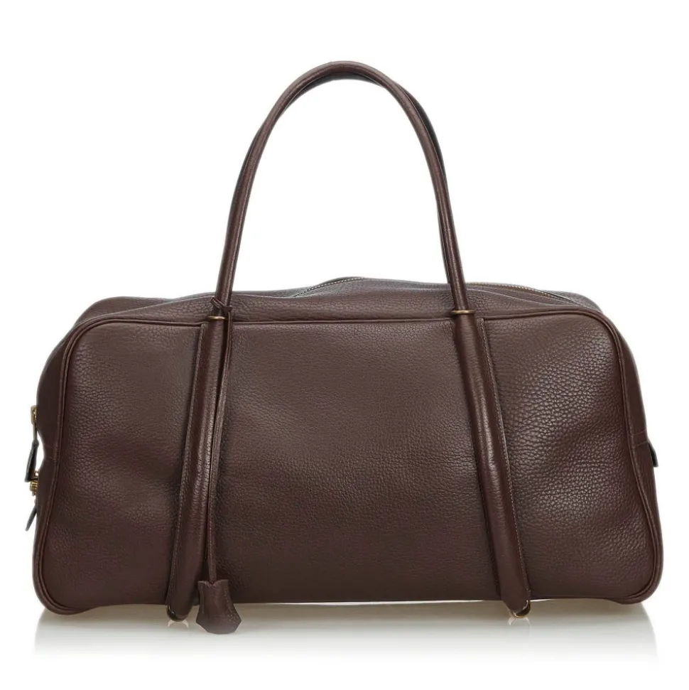 Hermès Vintage - Leather Boston Bag - Brown - Leather Handbag - Luxury High Quality - Avvenice