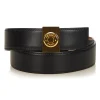 Hermès Vintage - Leather Clou De Selle Belt - Black Gold - Leather Belt - Luxury High Quality - Avvenice