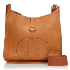 Hermès Vintage - Leather Evelyne I GM Bag - Brown - Leather Handbag - Luxury High Quality - Avvenice