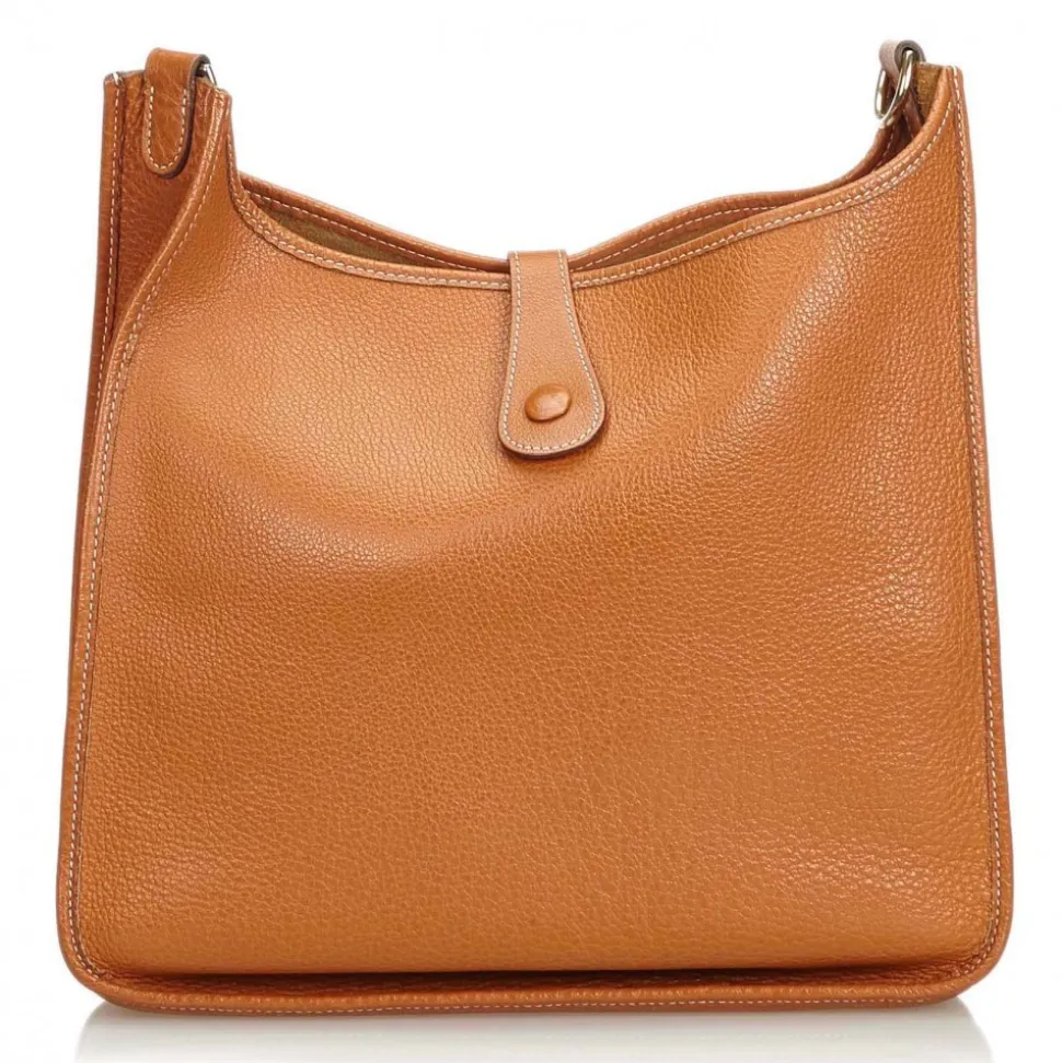 Hermès Vintage - Leather Evelyne I GM Bag - Brown - Leather Handbag - Luxury High Quality - Avvenice