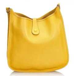 Hermès Vintage - Leather Evelyne I GM Bag - Yellow - Leather Handbag - Luxury High Quality - Avvenice