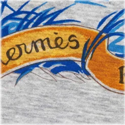 Hermès Vintage - Les Plumes Silk Scarf - Grey Multi - Silk Foulard - Luxury High Quality - Avvenice