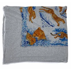 Hermès Vintage - Les Plumes Silk Scarf - Grey Multi - Silk Foulard - Luxury High Quality - Avvenice