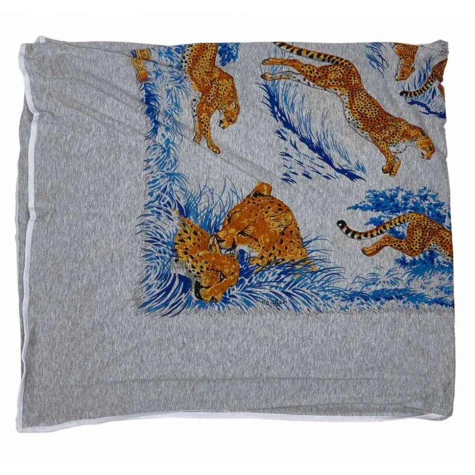 Hermès Vintage - Les Plumes Silk Scarf - Grey Multi - Silk Foulard - Luxury High Quality - Avvenice