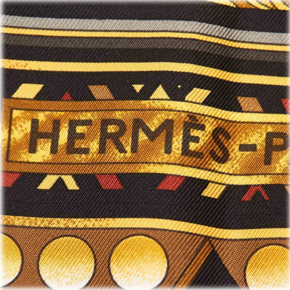 Hermès Vintage - Lor Des Chefs Silk Scarf - Black Multi - Silk Foulard - Luxury High Quality - Avvenice