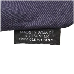 Hermès Vintage - Los Angeles Silk Scarf - Blue Navy - Silk Foulard - Luxury High Quality - Avvenice