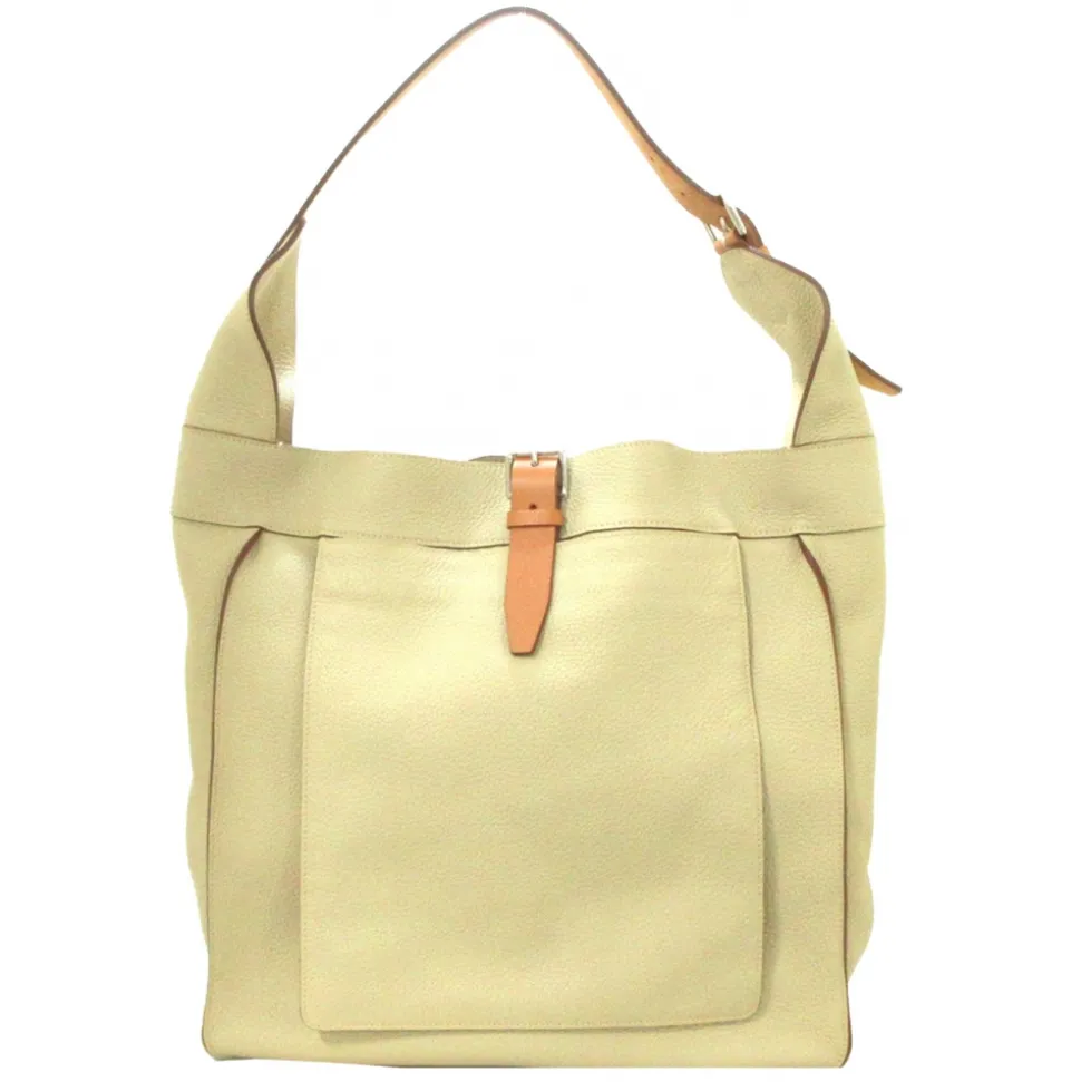 Hermès Vintage - Marwari GM - Brown Beige - Canvas Handbag - Avvenice