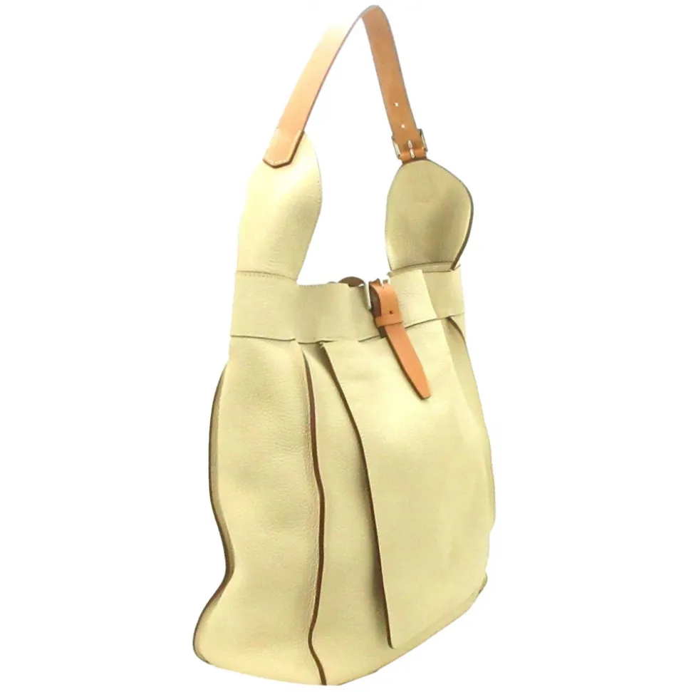 Hermès Vintage - Marwari GM - Brown Beige - Canvas Handbag - Avvenice