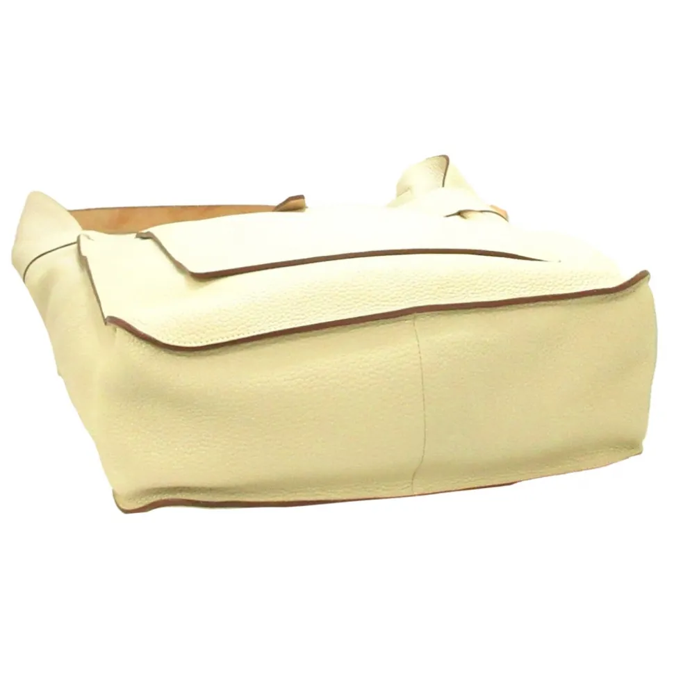 Hermès Vintage - Marwari GM - Brown Beige - Canvas Handbag - Avvenice