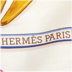 Hermès Vintage - Memoire d'Hermes Silk Scarf - White Multi - Silk Foulard - Luxury High Quality - Avvenice